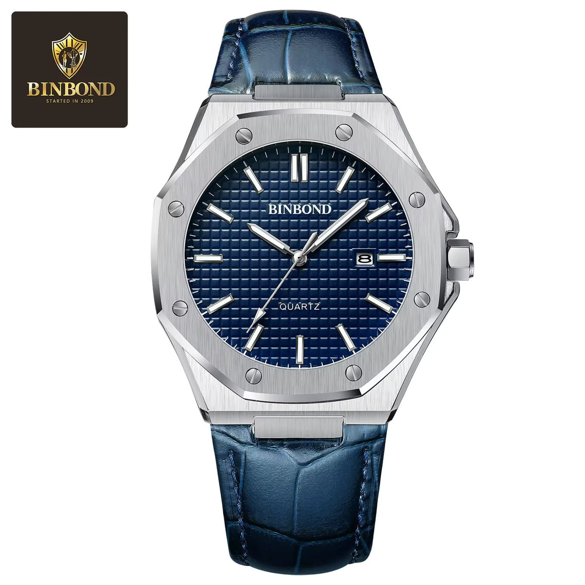 BINBOND-Montre Pour Homme Casual Fashion-Bracelet en cuir