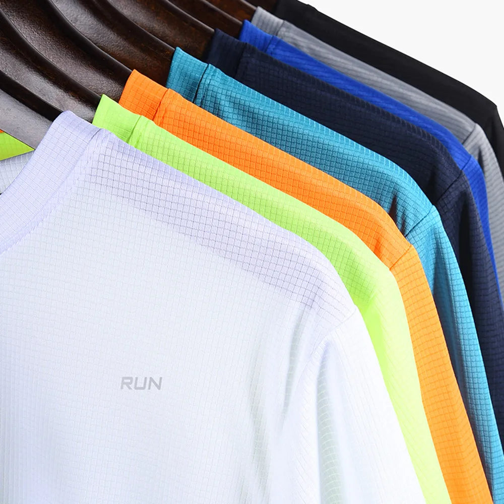 T-Shirt respirant à séchage rapide, hauts de sport, vêtements d'entraînement, T-Shirt à manches longues pour hommes, accessoires de course, de gymnastique, de Fitness