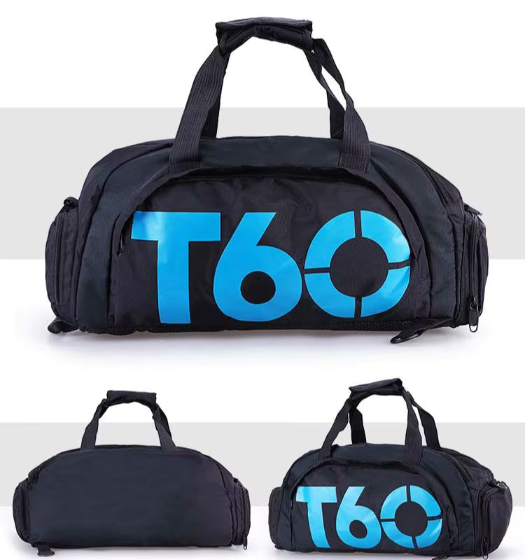 T60 sac de sport de gymnastique imperméables pour homme et femme molle Fitness sac à dos d'entraînement multifonctionnel voyage/bagages, sac à main à bandoulière