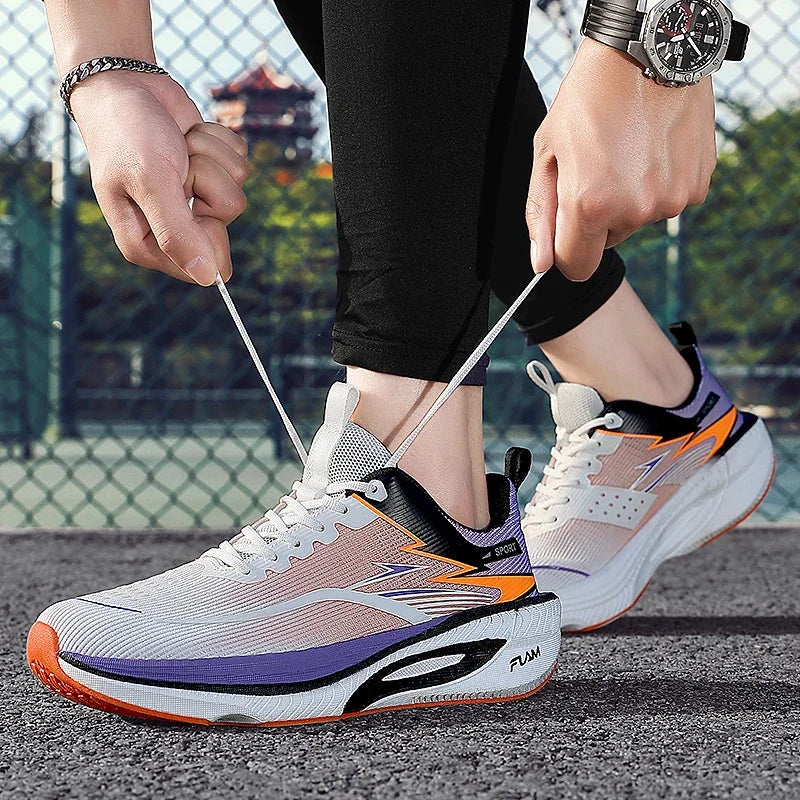 Chaussures de sport décontractées pour hommes et femmes, baskets respirantes légères en maille noire pour l'extérieur, chaussures de course athlétiques, chaussures de marche