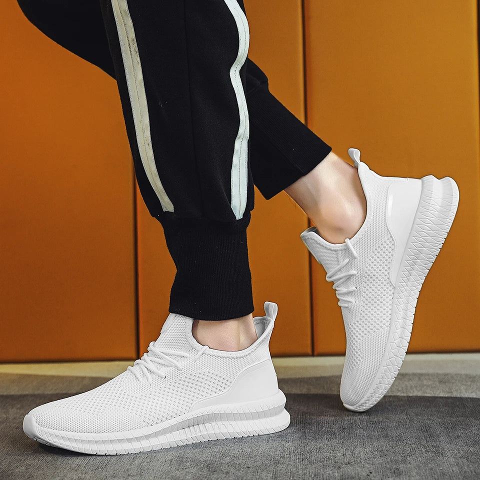 Chaussures de marche légères et respirantes pour hommes et femmes, maille plate, chaussures confortables et décontractées, sports de plein air à la mode