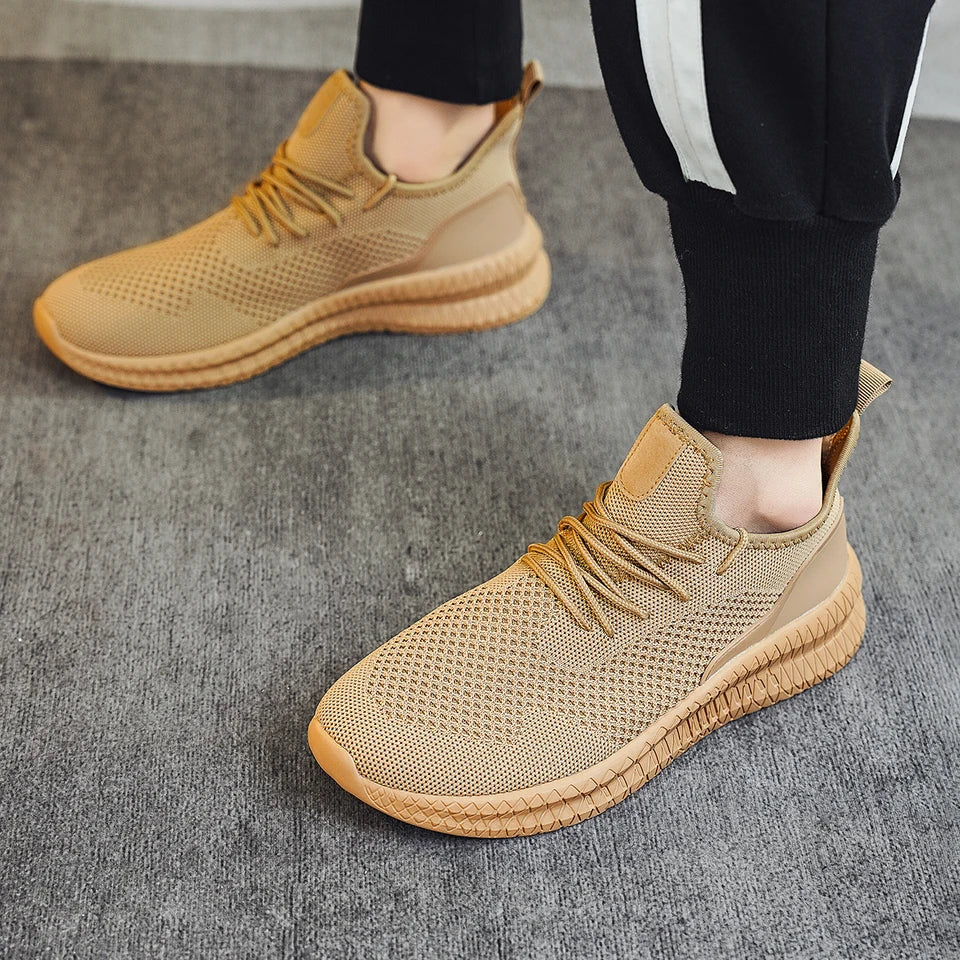 Chaussures de marche légères et respirantes pour hommes et femmes, maille plate, chaussures confortables et décontractées, sports de plein air à la mode