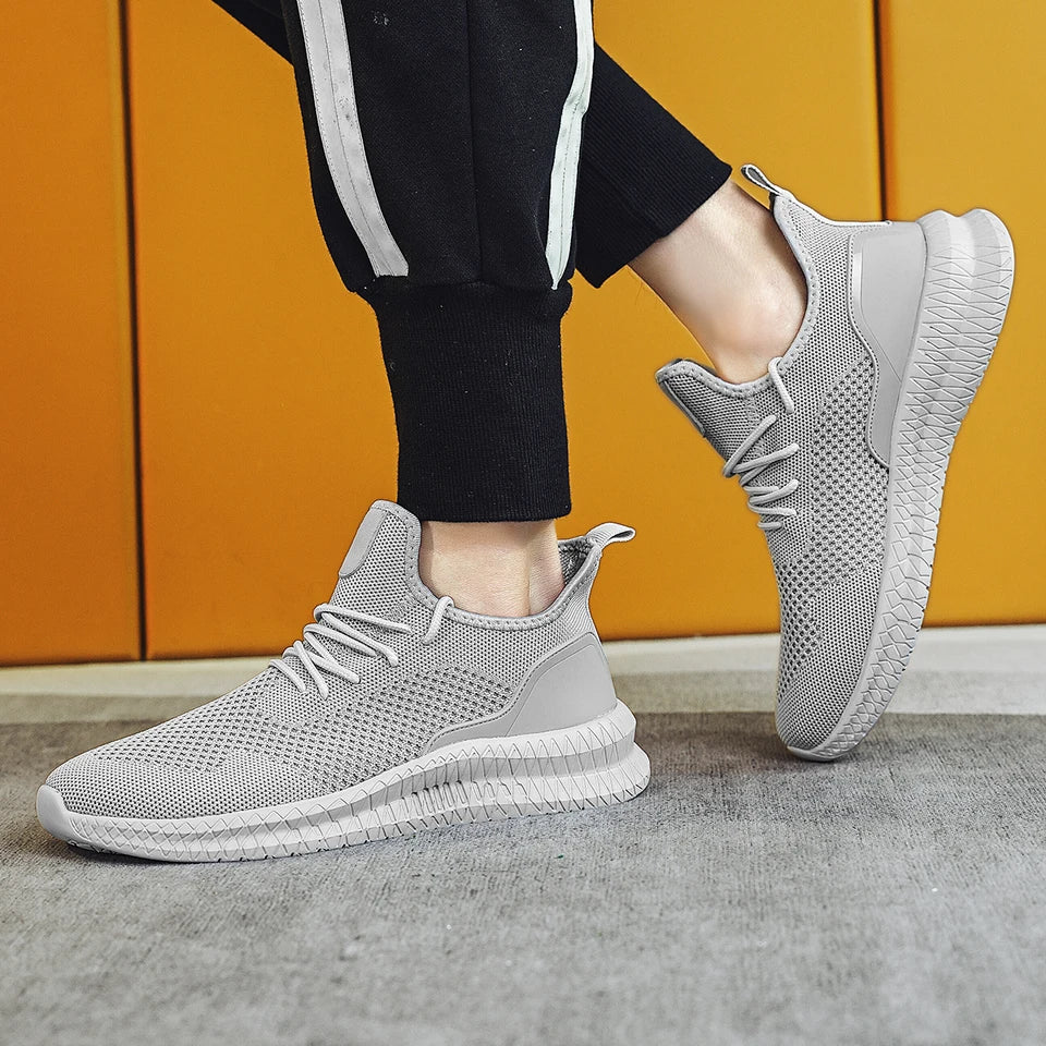 Chaussures de marche légères et respirantes pour hommes et femmes, maille plate, chaussures confortables et décontractées, sports de plein air à la mode