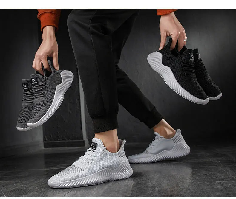 Chaussure homme baskets légères et respirantes pour hommes, chaussures de haute qualité, blanches, à la mode, pour la marche et la Gym