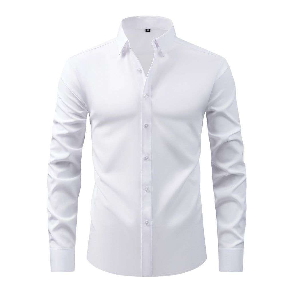 Chemises pour hommes grandes tailles, légères et extensibles, chemises à manches longues infroissables, cardigans/chemises à manches longues pour hommes