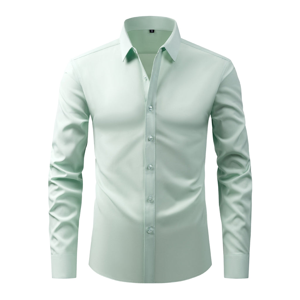 Chemises pour hommes grandes tailles, légères et extensibles, chemises à manches longues infroissables, cardigans/chemises à manches longues pour hommes