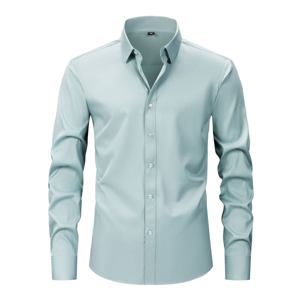 Chemises pour hommes grandes tailles, légères et extensibles, chemises à manches longues infroissables, cardigans/chemises à manches longues pour hommes