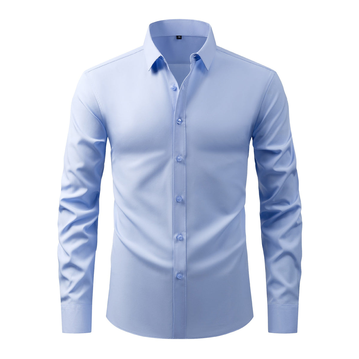Chemises pour hommes grandes tailles, légères et extensibles, chemises à manches longues infroissables, cardigans/chemises à manches longues pour hommes