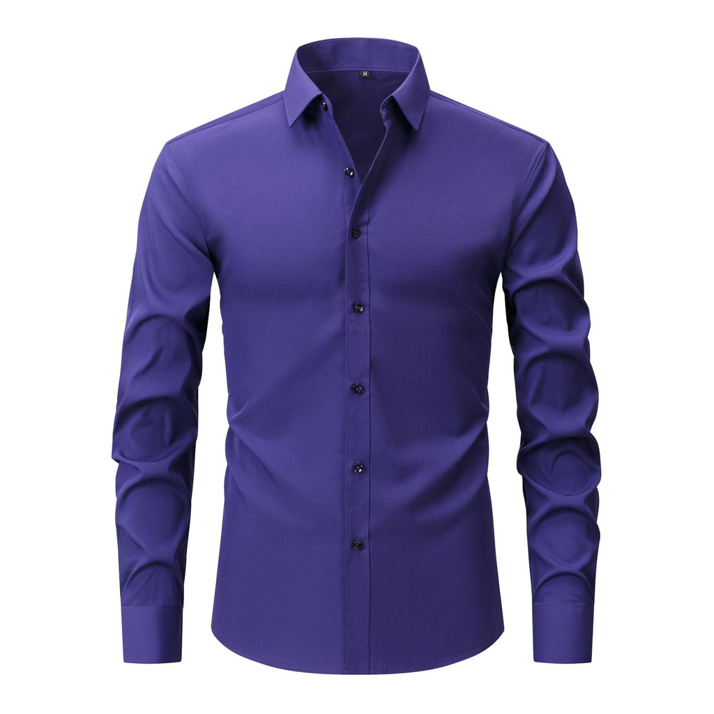 Chemises pour hommes grandes tailles, légères et extensibles, chemises à manches longues infroissables, cardigans/chemises à manches longues pour hommes