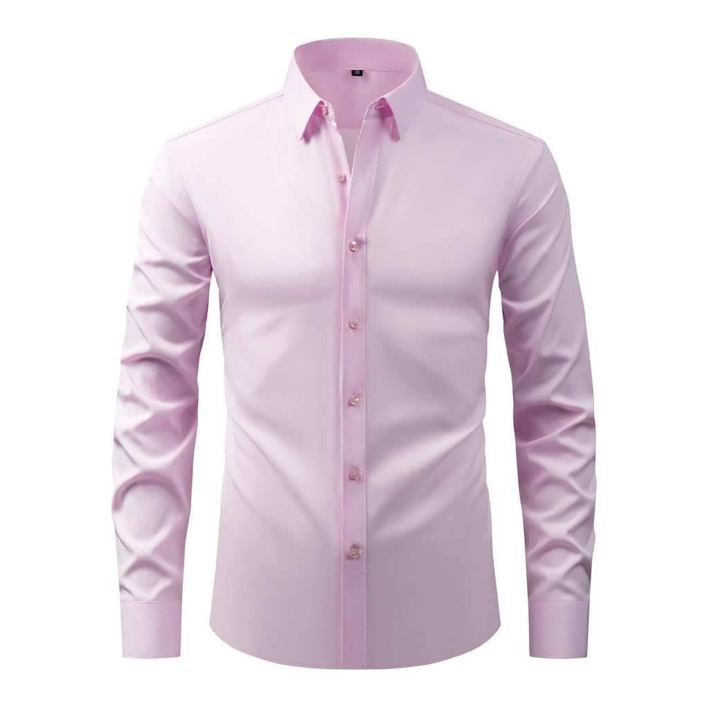 Chemises pour hommes grandes tailles, légères et extensibles, chemises à manches longues infroissables, cardigans/chemises à manches longues pour hommes