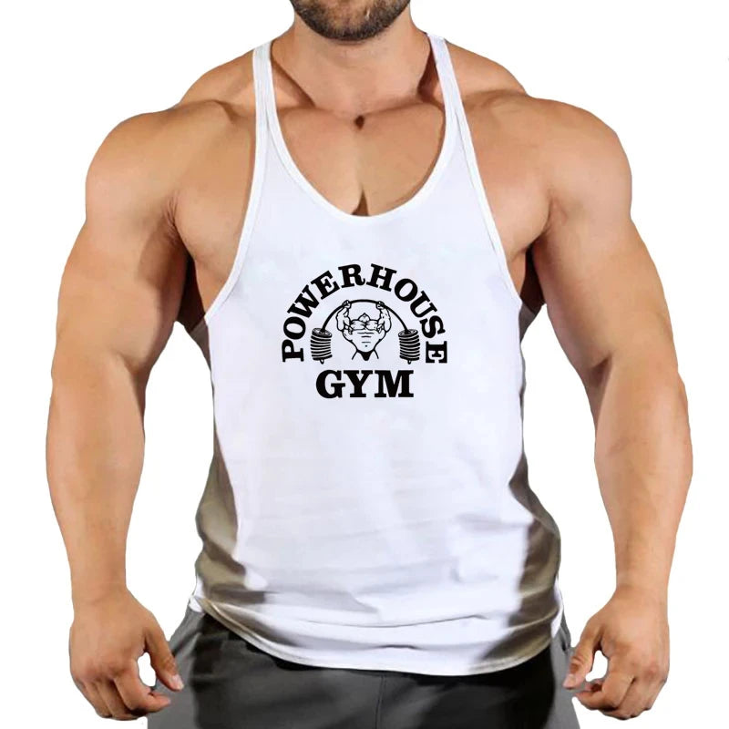 Haut de gymnastique hommes chemise de musculation Fitness hommes gilet Singlet sans manches