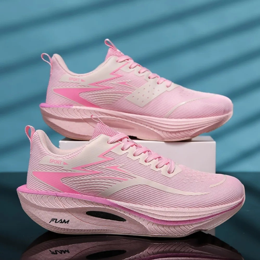 Chaussures de sport décontractées pour hommes et femmes, baskets respirantes légères en maille noire pour l'extérieur, chaussures de course athlétiques, chaussures de marche