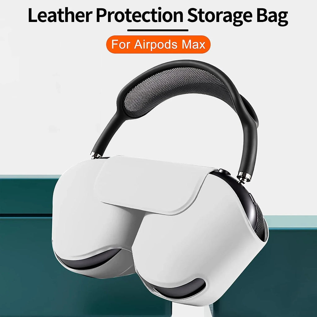 Housse AirPods Max écouteur coup de courant Intelligent, Housse de protection étuis en cuir PU sacs pour écouteurs souples accessoires pour écouteurs