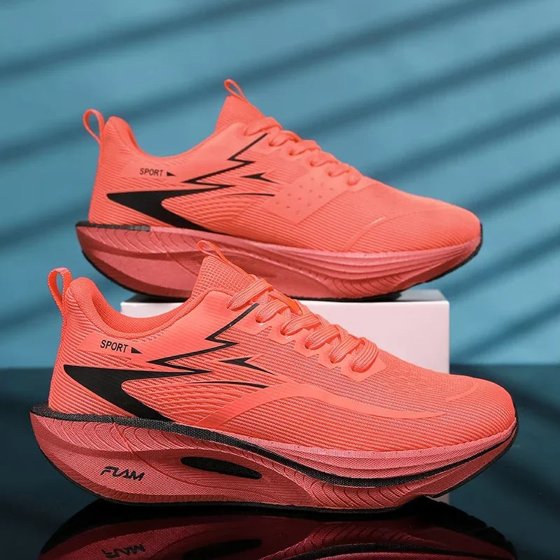 Chaussures de sport décontractées pour hommes et femmes, baskets respirantes légères en maille noire pour l'extérieur, chaussures de course athlétiques, chaussures de marche