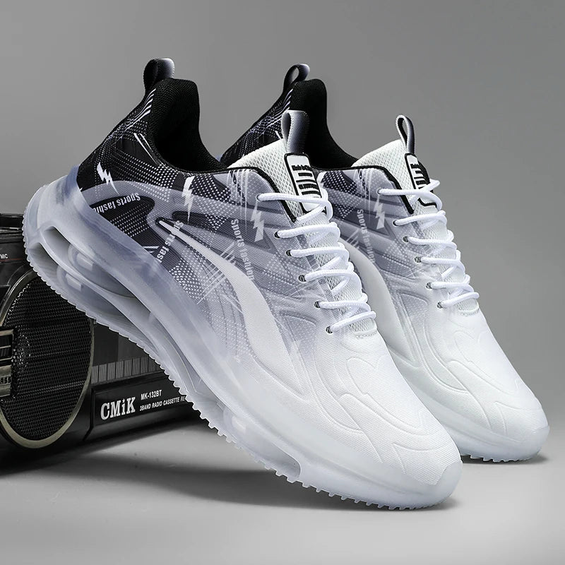 Chaussures de Sport à la mode pour hommes avec coussin d'air, confortables et antidérapantes, respirantes et absorbant les chocs, adaptées aux activités de plein air