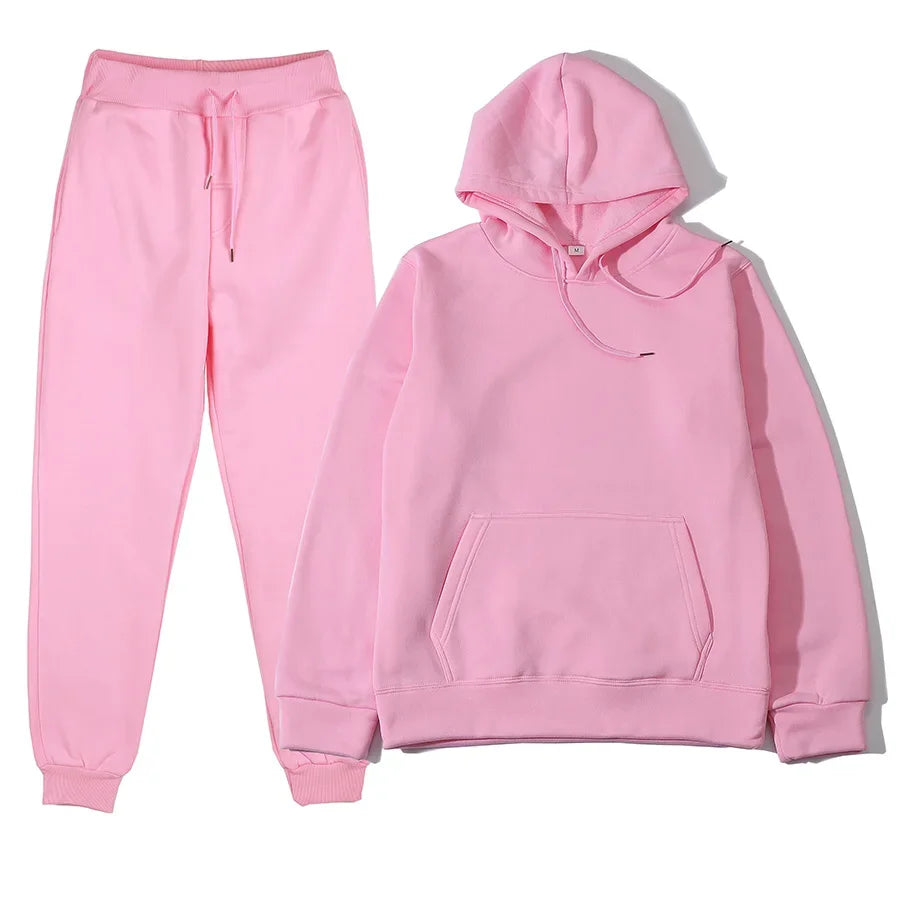 Combinaisons de sport pour hommes, survêtement à la mode, sweat à capuche + pantalon, ensemble deux pièces, sweat-shirt décontracté, pantalon de survêtement, vêtements pour hommes