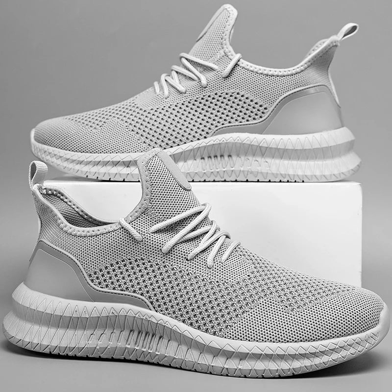 Chaussures de marche légères et respirantes pour hommes et femmes, maille plate, chaussures confortables et décontractées, sports de plein air à la mode