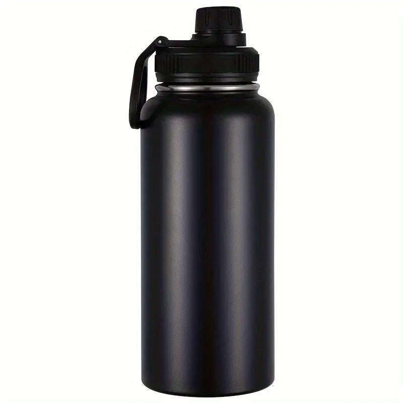 Bouteille d'eau en acier inoxydable, 1000ml/32oz, étanche, Double paroi, tasse thermique sous vide, parfaite pour l'extérieur