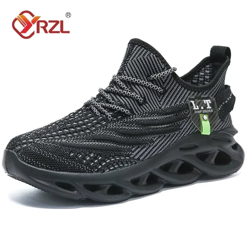 YRZL hommes et femmes sport course Jogging chaussures espadrilles décontractées en plein air respirant maille léger absorption des chocs