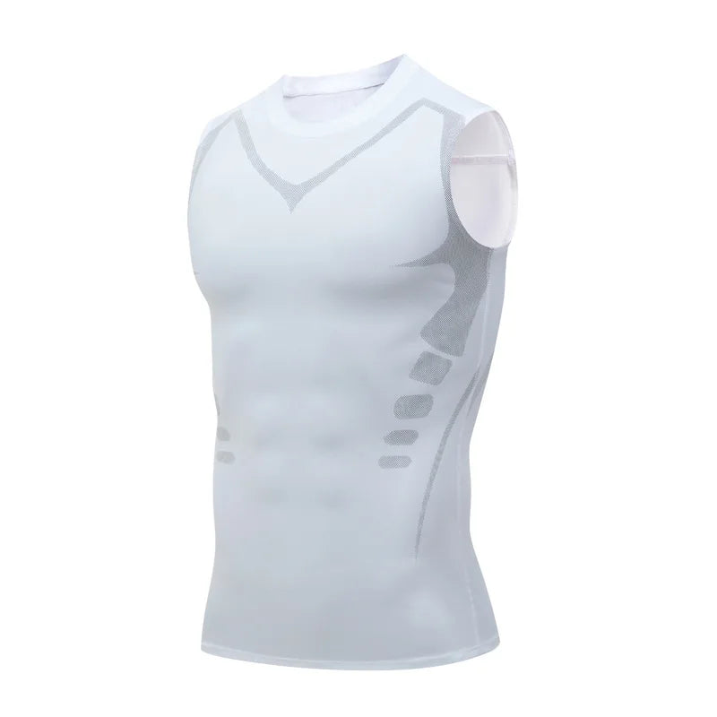 Débardeur de Compression pour hommes, chemise de gymnastique sans manches, vêtements de sport à séchage rapide, Fitness, musculation, haut d'entraînement musculaire