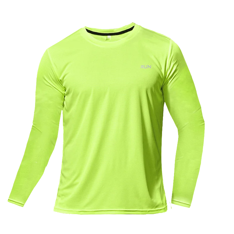 T-Shirt respirant à séchage rapide, hauts de sport, vêtements d'entraînement, T-Shirt à manches longues pour hommes, accessoires de course, de gymnastique, de Fitness