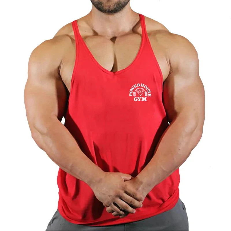 Haut de gymnastique hommes chemise de musculation Fitness hommes gilet Singlet sans manches