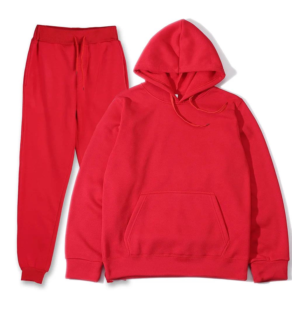 Combinaisons de sport pour hommes, survêtement à la mode, sweat à capuche + pantalon, ensemble deux pièces, sweat-shirt décontracté, pantalon de survêtement, vêtements pour hommes