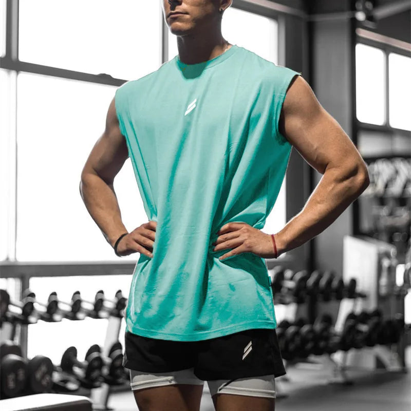 Débardeur de sport pour homme, séchage rapide, respirant, ample, idéal pour l'entraînement