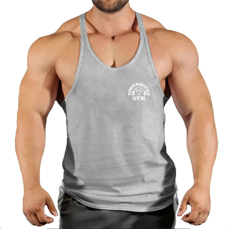 Haut de gymnastique hommes chemise de musculation Fitness hommes gilet Singlet sans manches