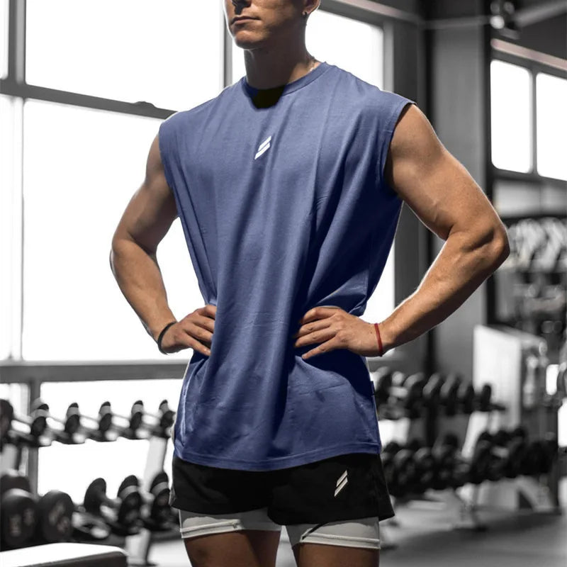 Débardeur de sport pour homme, séchage rapide, respirant, ample, idéal pour l'entraînement
