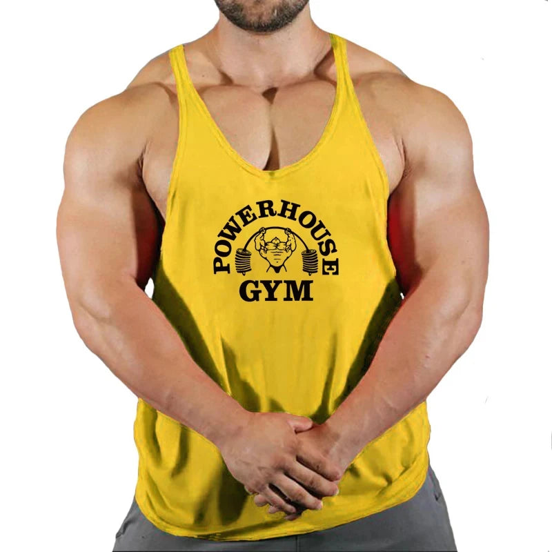Haut de gymnastique hommes chemise de musculation Fitness hommes gilet Singlet sans manches