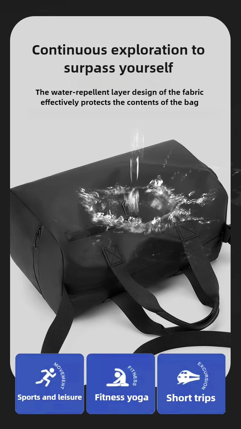 Sac de sport de voyage, sac à bandoulière avec séparation sèche et humide, Yoga Fitness sac à dos de voyage sac pour hommes et femmes avec bagages étanche, sac à main de sport