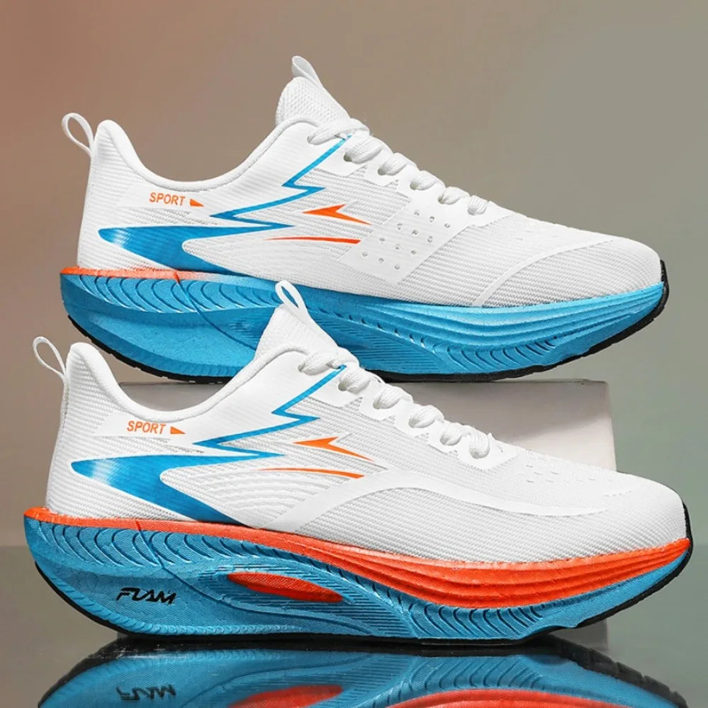 Chaussures de sport décontractées pour hommes et femmes, baskets respirantes légères en maille noire pour l'extérieur, chaussures de course athlétiques, chaussures de marche