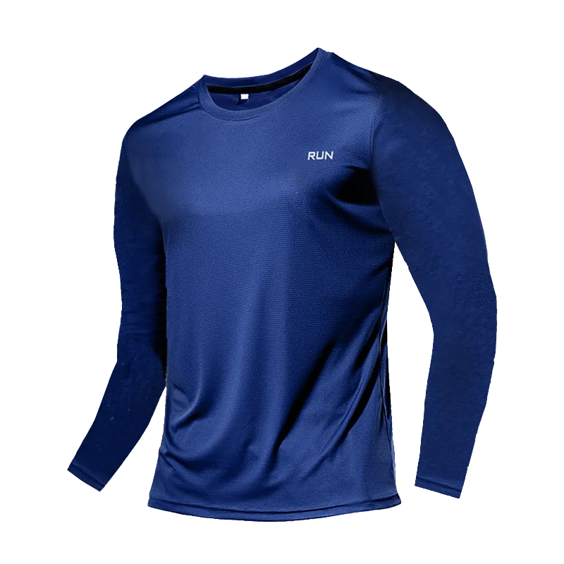T-Shirt respirant à séchage rapide, hauts de sport, vêtements d'entraînement, T-Shirt à manches longues pour hommes, accessoires de course, de gymnastique, de Fitness