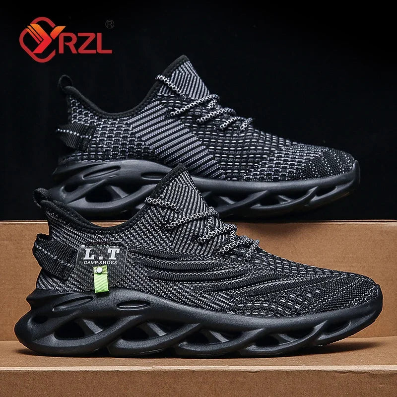 YRZL hommes et femmes sport course Jogging chaussures espadrilles décontractées en plein air respirant maille léger absorption des chocs