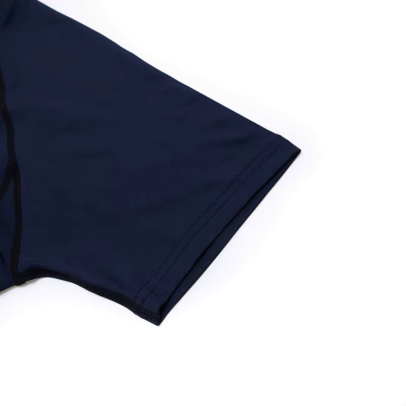 T-shirt à manches courtes Sport t-shirts Gym Fitness Hommes course Compression