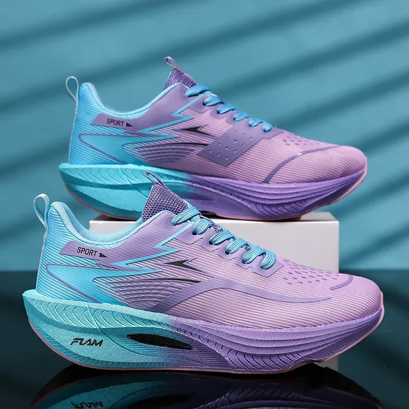 Chaussures de sport décontractées pour hommes et femmes, baskets respirantes légères en maille noire pour l'extérieur, chaussures de course athlétiques, chaussures de marche