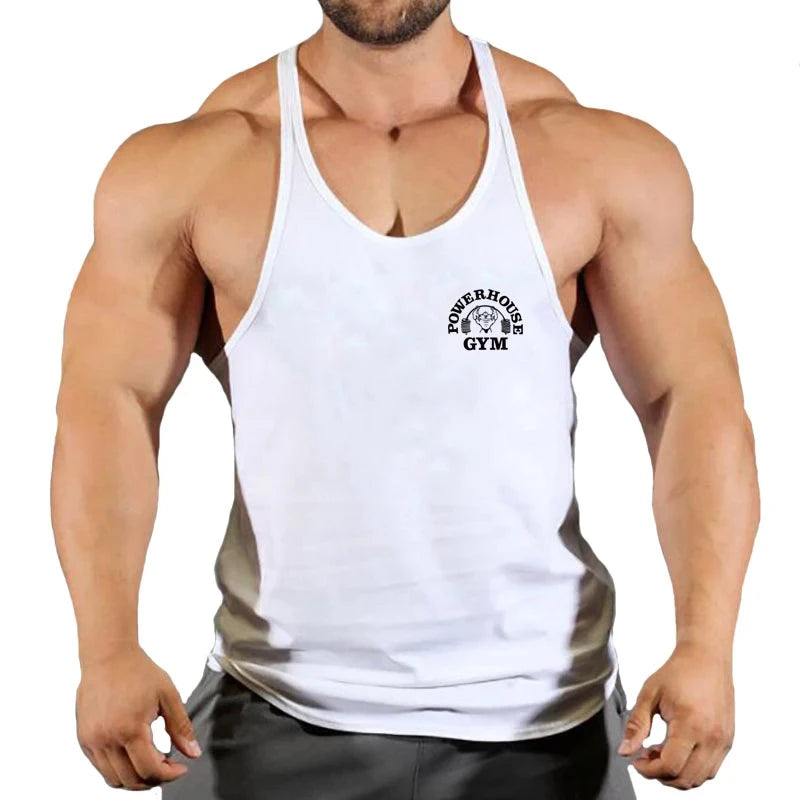 Haut de gymnastique hommes chemise de musculation Fitness hommes gilet Singlet sans manches