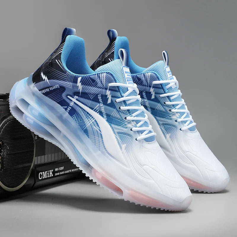 Chaussures de Sport à la mode pour hommes avec coussin d'air, confortables et antidérapantes, respirantes et absorbant les chocs, adaptées aux activités de plein air