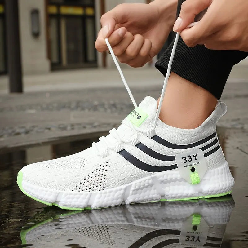 Chaussures de dehors Décontractées pour Homme, Baskets Légères et Respirantes, en Maille, de Course, d'Athlétisme, de Jogging, de Tennis, de Marche