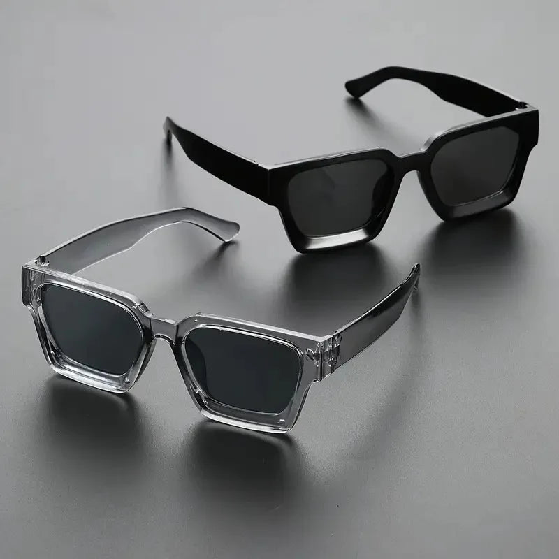 Lunettes de soleil unisexes à monture carrée en plastique, pour la photographie de rue et les voyages à la plage, accessoires de conduite