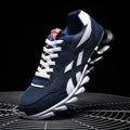 Chaussures de sport respirantes pour hommes, résistantes à l'usure, avec amorti et semelle épaisse, idéales pour la course en extérieur