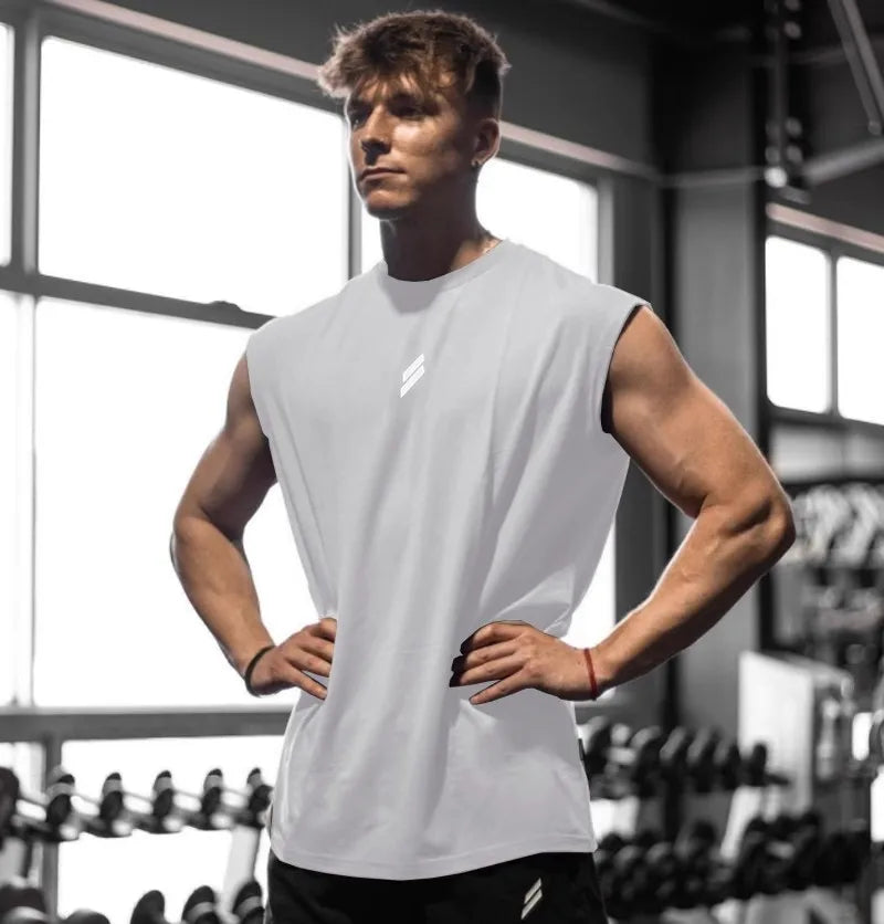 Débardeur de sport pour homme, séchage rapide, respirant, ample, idéal pour l'entraînement