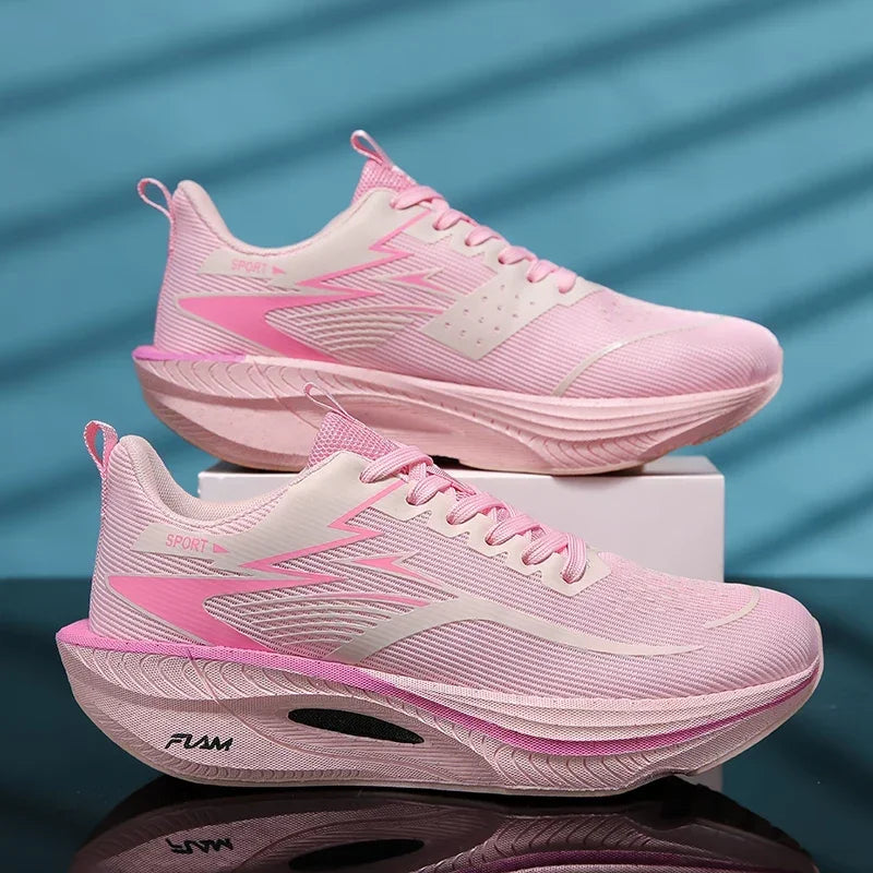 Chaussures de sport décontractées pour hommes et femmes, baskets respirantes légères en maille noire pour l'extérieur, chaussures de course athlétiques, chaussures de marche