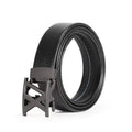Ceinture multicolore légère de luxe pour hommes, réglable, double lettre X, boucle automatique en métal, motif litchi, une ceinture polyvalente