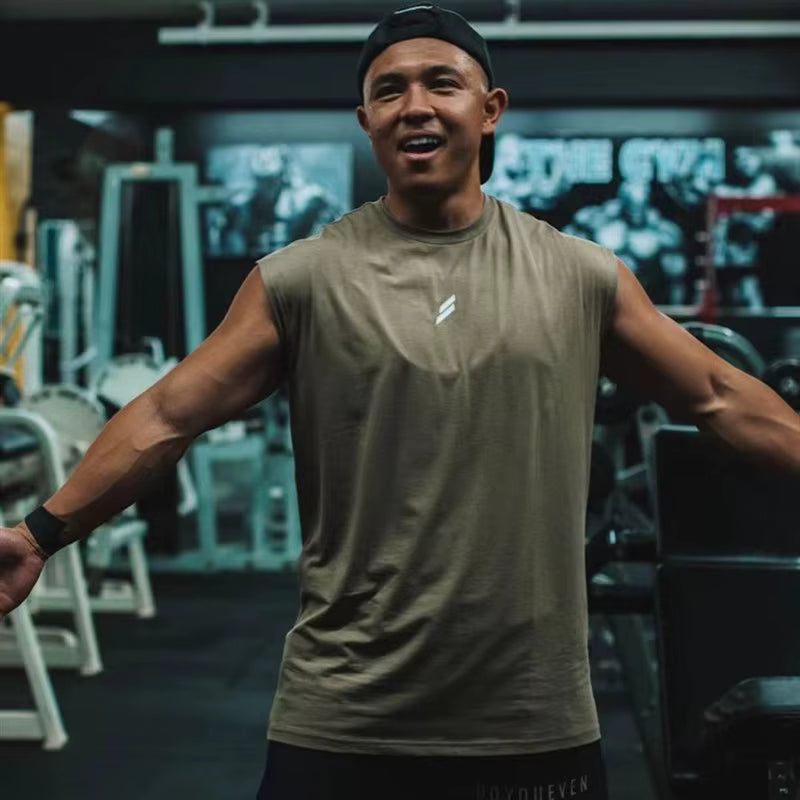 Débardeur de sport pour homme, séchage rapide, respirant, ample, idéal pour l'entraînement