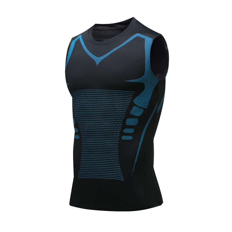 Débardeur de Compression pour hommes, chemise de gymnastique sans manches, vêtements de sport à séchage rapide, Fitness, musculation, haut d'entraînement musculaire