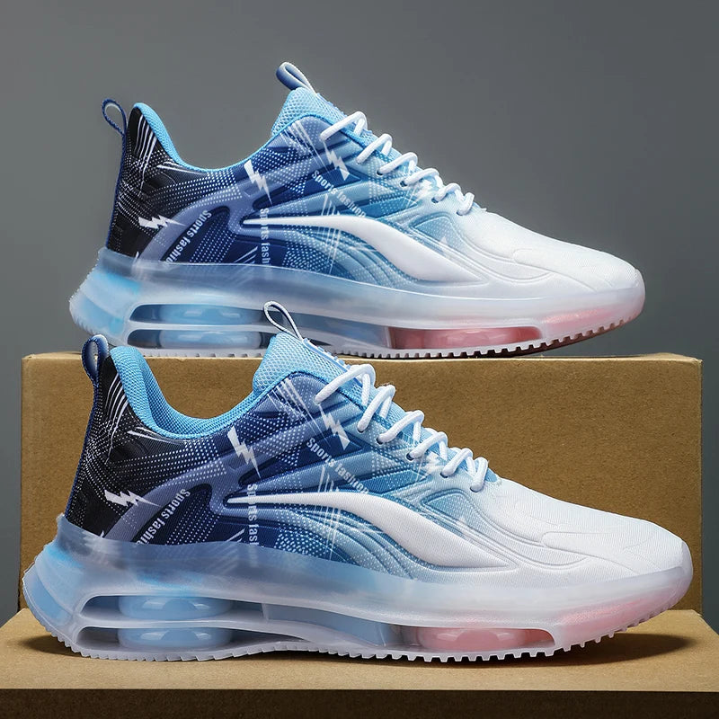 Chaussures de Sport à la mode pour hommes avec coussin d'air, confortables et antidérapantes, respirantes et absorbant les chocs, adaptées aux activités de plein air