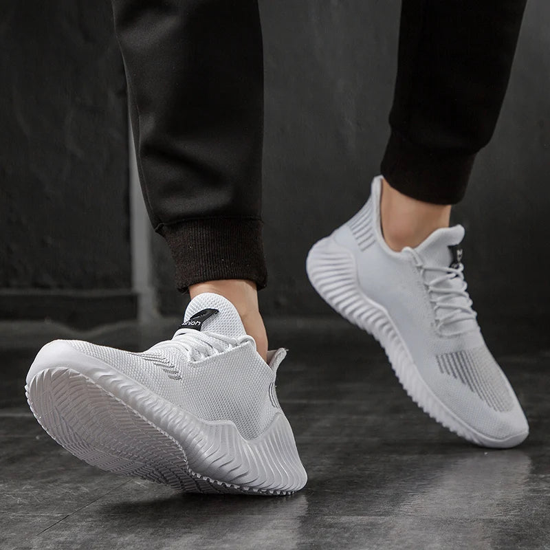 Chaussure homme baskets légères et respirantes pour hommes, chaussures de haute qualité, blanches, à la mode, pour la marche et la Gym