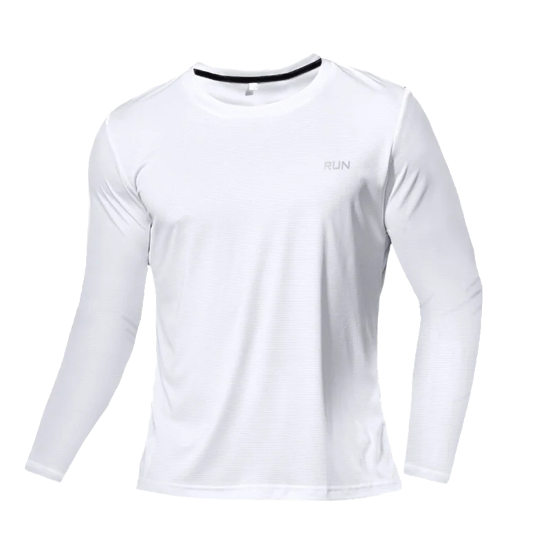 T-Shirt respirant à séchage rapide, hauts de sport, vêtements d'entraînement, T-Shirt à manches longues pour hommes, accessoires de course, de gymnastique, de Fitness
